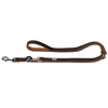 Hunter International Dog Leash 15/200 (1.5x200cm) / Black/Cognac Hunter Canadian Elk Leather Dog Training Lead, 3-Way Adjustable