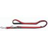 Hunter International Dog Leash 15/200 (1.5x200cm) / Red Hunter Neoprene Vario Plus Dog Training Lead, 3-Way Adjustable