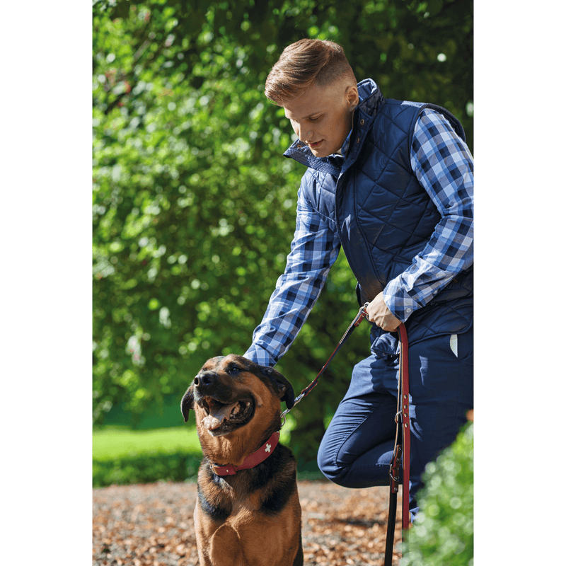 Hunter International Dog Leash Hunter Classic Swiss Leather Dog Training Lead, 3-Way Adjustable