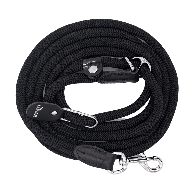 Hunter International Dog Leash Hunter Retriever Rope Dog Lead, Black