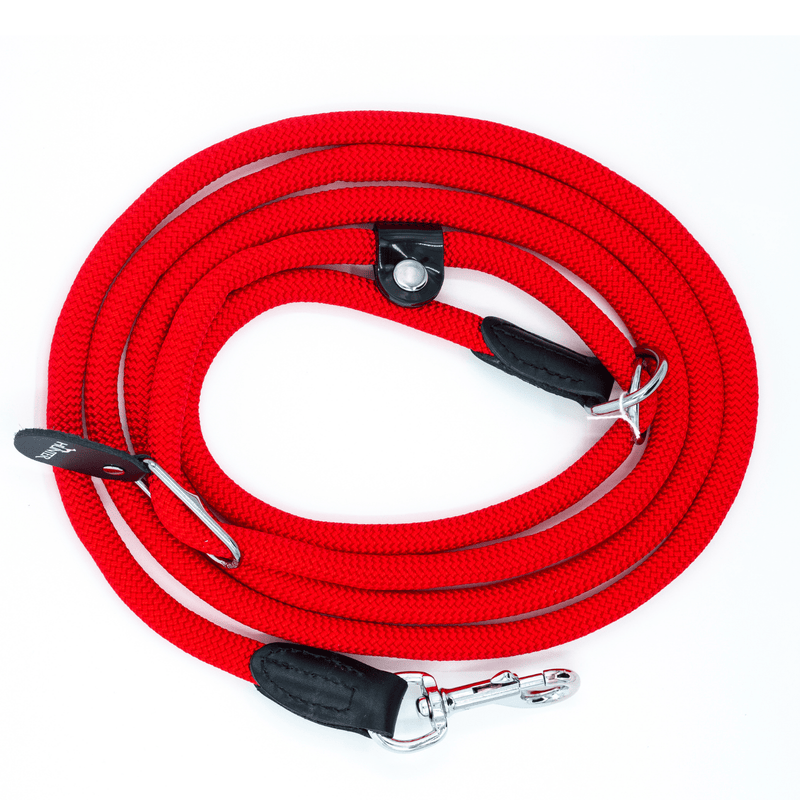Hunter Retriever Rope Dog Lead, Dog Training Collar & Leash, Red