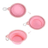 Ibiyaya Pet Bowl Ibiyaya Quick Bite Collapsible Dog Bowl, Pink