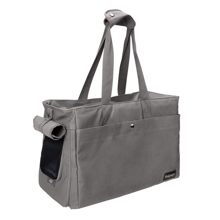 Ibiyaya Pet Carrier Ibiyaya Canvas Pet Tote Bag Soft Pet Carrier, Grey