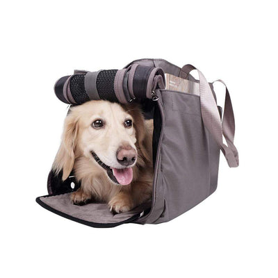 Ibiyaya Pet Carrier Ibiyaya Canvas Pet Tote Bag Soft Pet Carrier, Grey