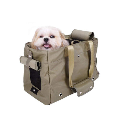 Ibiyaya Pet Carrier Ibiyaya Canvas Pet Tote Bag Soft Pet Carrier, Olive Green