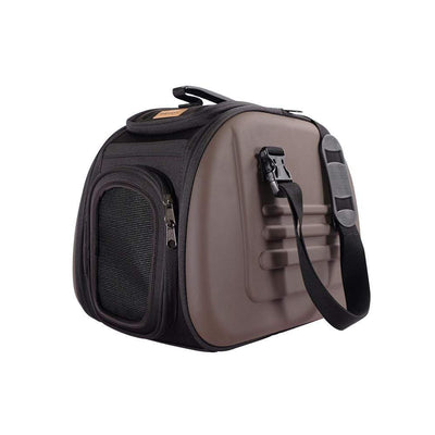 Ibiyaya Pet Carrier Ibiyaya Classic EVA Collapsible Pet Carrier Bag, Chocolate