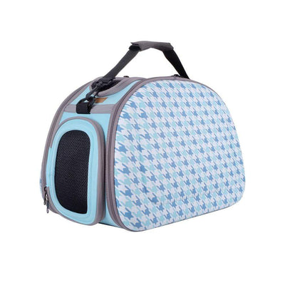 Ibiyaya Pet Carrier Ibiyaya Collapsible Travelling Shoulder Pet Carrier Bag, Chidori (Blue)