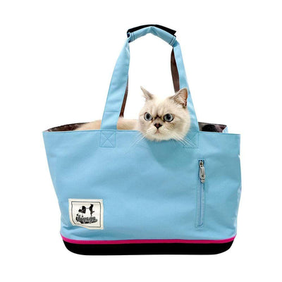 Ibiyaya Pet Carrier Ibiyaya Color Play Pet Carrier Tote Bag, Sky Blue