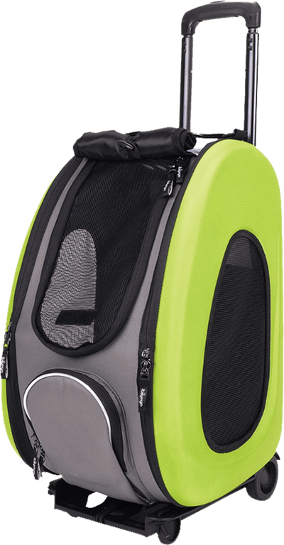 Ibiyaya Pet Carrier Ibiyaya EVA 4-in-1 Combo Pet Carrier on Wheels, Apple Green