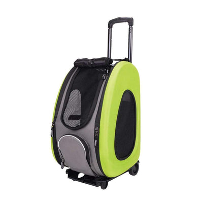 Ibiyaya Pet Carrier Ibiyaya EVA 4-in-1 Combo Pet Carrier on Wheels, Apple Green