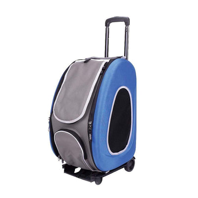 Ibiyaya Pet Carrier Ibiyaya EVA 4-in-1 Combo Pet Carrier on Wheels, Royal Blue