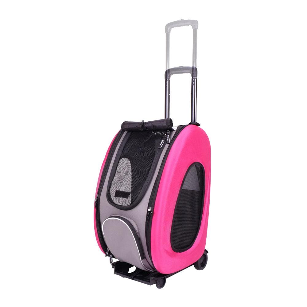 Ibiyaya Pet Carrier Ibiyaya EVA 5-in-1 Combo Pet Carrier, Pram & Backpack, Hot Pink