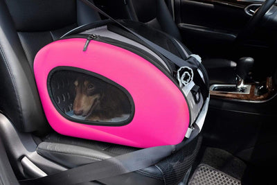 Ibiyaya Pet Carrier Ibiyaya EVA 5-in-1 Combo Pet Carrier, Pram & Backpack, Hot Pink