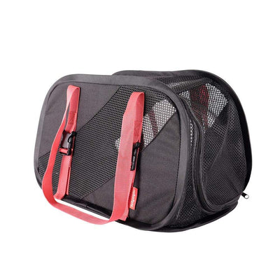 Ibiyaya Pet Carrier Ibiyaya Flying Pal Foldable Pet Travel Carrier Bag, Black/ Red