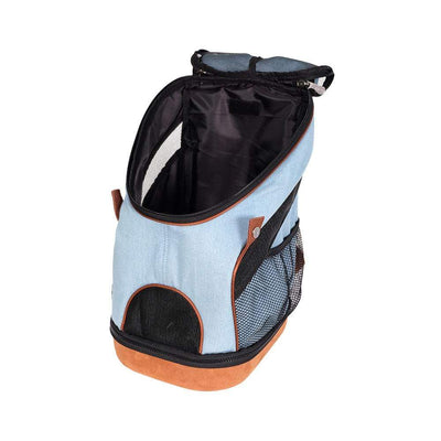 Ibiyaya Pet Carrier Ibiyaya Lightweight Pet Backpack Carrier, Denim
