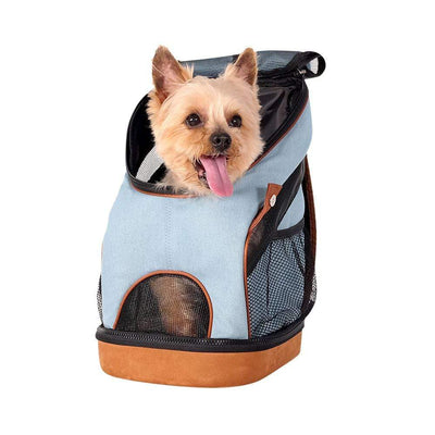 Ibiyaya Pet Carrier Ibiyaya Lightweight Pet Backpack Carrier, Denim