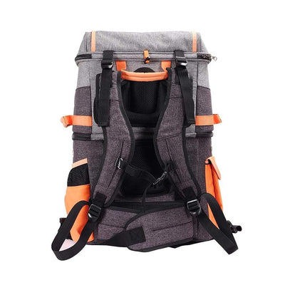 Ibiyaya Pet Carrier Ibiyaya Two-Tier Pet Backpack, Hands-Free Carrier Bag 12kg