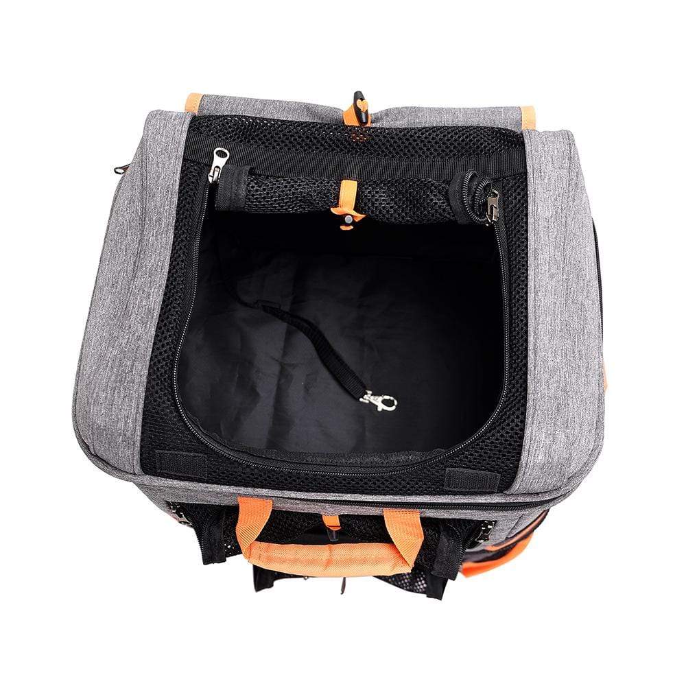Ibiyaya Pet Carrier Ibiyaya Two-Tier Pet Backpack, Hands-Free Carrier Bag 12kg
