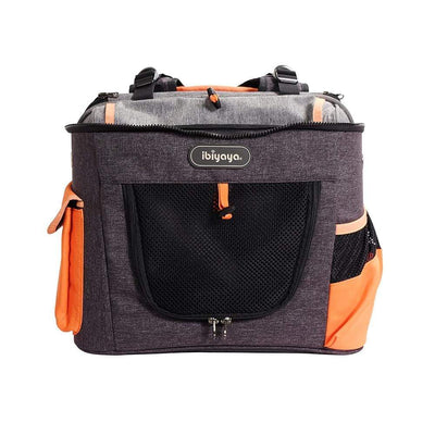 Ibiyaya Pet Carrier Ibiyaya Two-Tier Pet Backpack, Hands-Free Carrier Bag 12kg