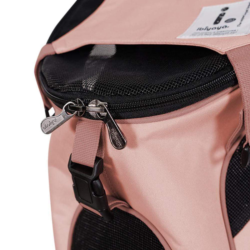 Ibiyaya Pet Carrier Ibiyaya Ultralight-Pro Backpack Pet Carrier, Coral Pink