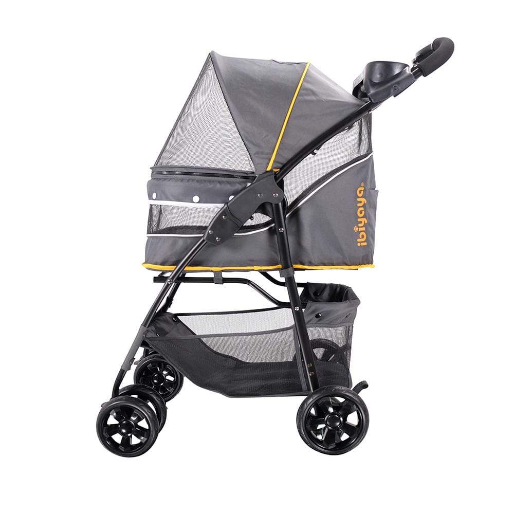 Ibiyaya Pet Pram Ibiyaya Cloud 9 Pet Stroller for Dogs & Cats up to 20kg, Mustard Yellow