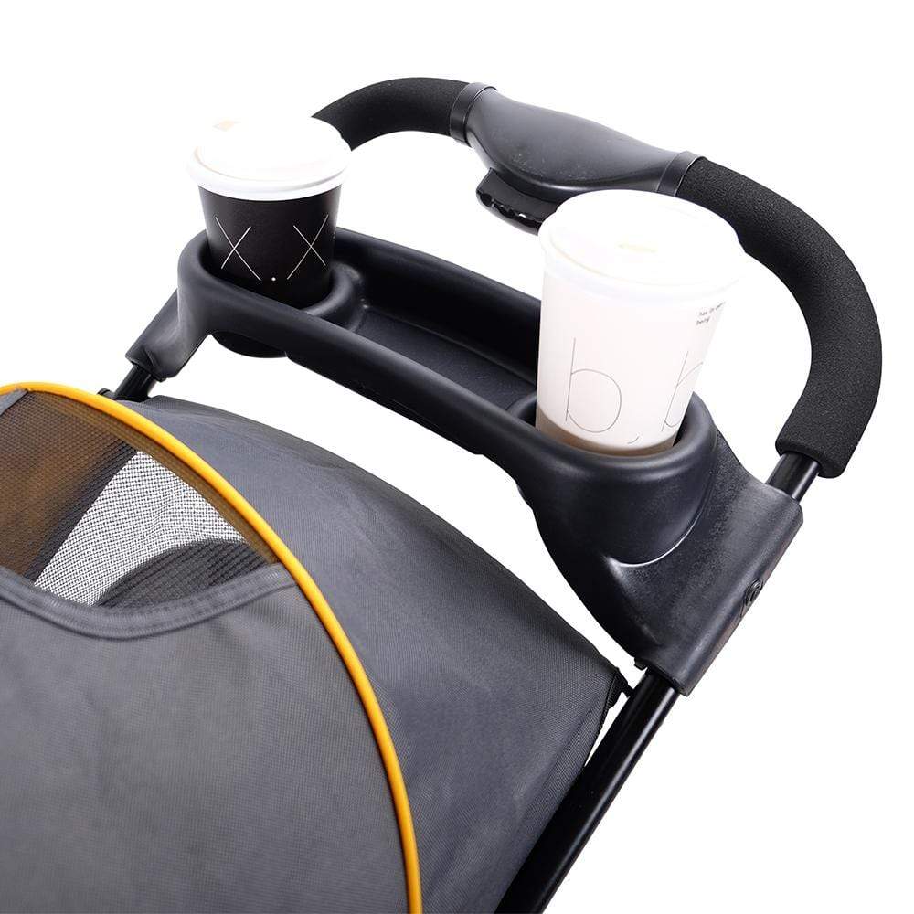 Ibiyaya Pet Pram Ibiyaya Cloud 9 Pet Stroller for Dogs & Cats up to 20kg, Mustard Yellow