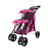 Ibiyaya Pet Pram Ibiyaya Double Decker Dog Cat Bus Pet Pram, Red Violet