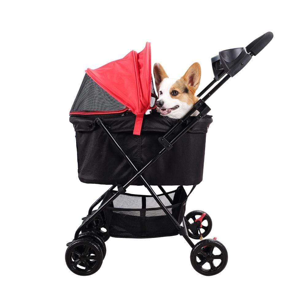 Ibiyaya Easy Strolling Pet Buggy Pram, Rouge Modern Pets