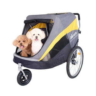 Retro Luxury Pet Strollers for Large Dogs and Medium Size Pets - Ibiyaya