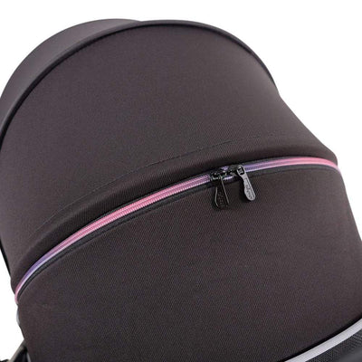 Ibiyaya Pet Pram Retro Luxe Pet Stoller for Cats & Dogs Up to 35Kg, Prism Black