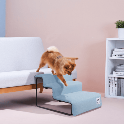 Ibiyaya Ramps & Stairs Ibiyaya Everest II Pet Stairs for Dogs & Cats, Dusty Blue