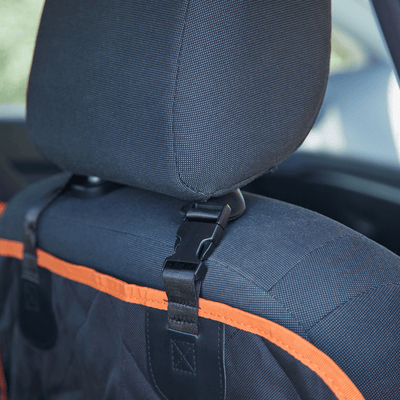 iBuddy Car Travel iBuddy Dog Seat Cover Car Hammock w/ Mesh Window & Dog Seat Belt