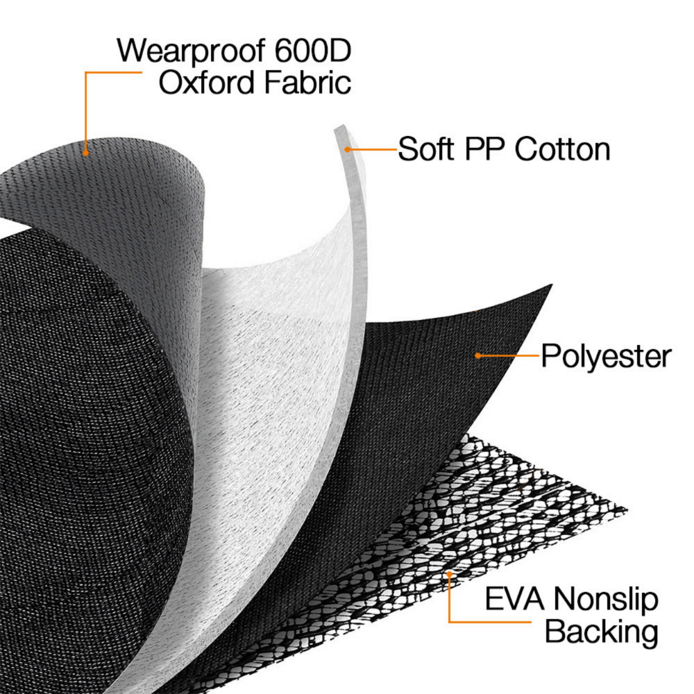 iBuddy Car Travel iBuddy Dog Seat Cover Car Hammock w/ Mesh Window & Dog Seat Belt