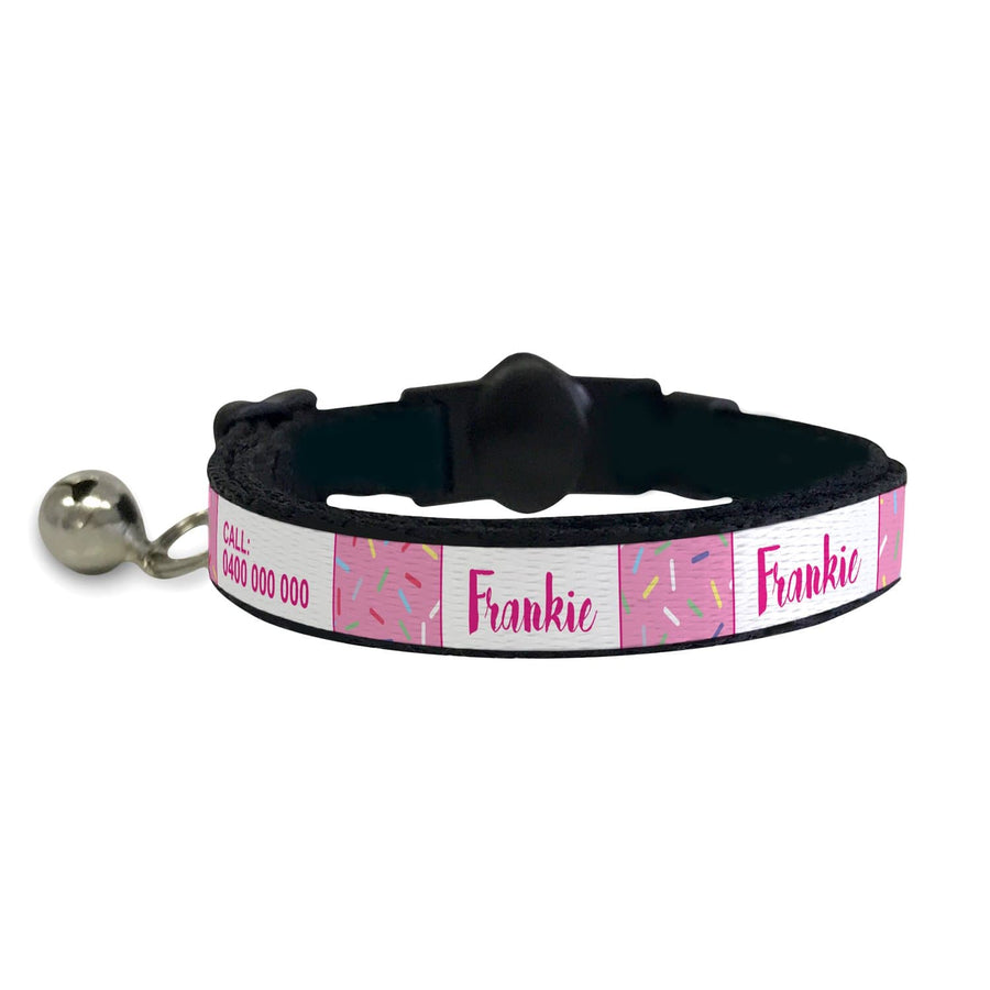 ID Pet Cat Collar Personalised Cat Collar - Pink Sprinkles