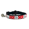 ID Pet Cat Collar Personalised Cat Collar - Spots Red