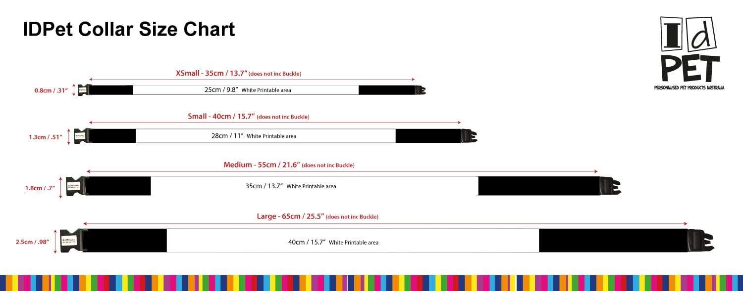 ID Pet Dog Collar Personalised Dog Collar - Confetti