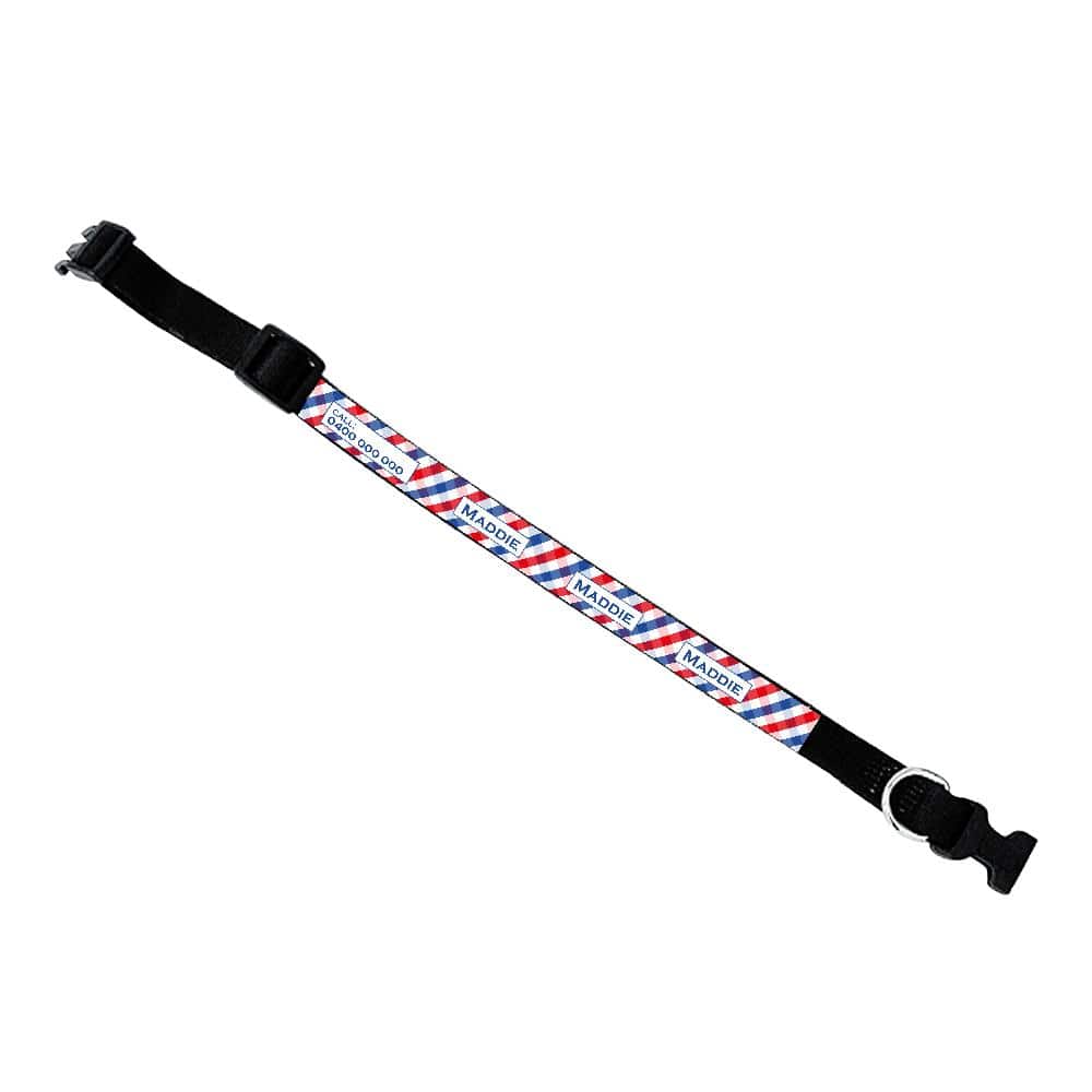 ID Pet Dog Collar Personalised Dog Collar - Picnic Time