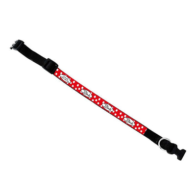 ID Pet Dog Collar Personalised Dog Collar - Spots Red