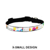 ID Pet Dog Collar X-Small (20-31cm) Personalised Dog Collar - Confetti