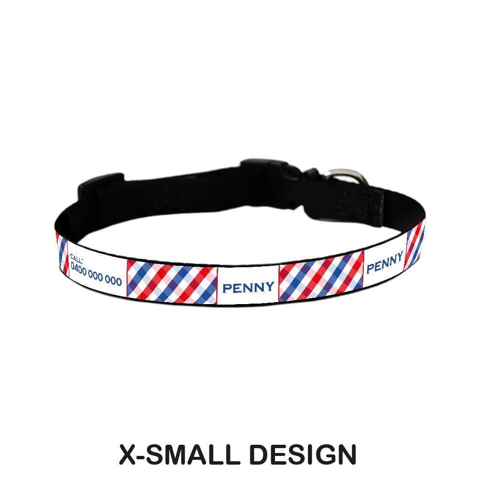 ID Pet Dog Collar X-Small (20-31cm) Personalised Dog Collar - Picnic Time