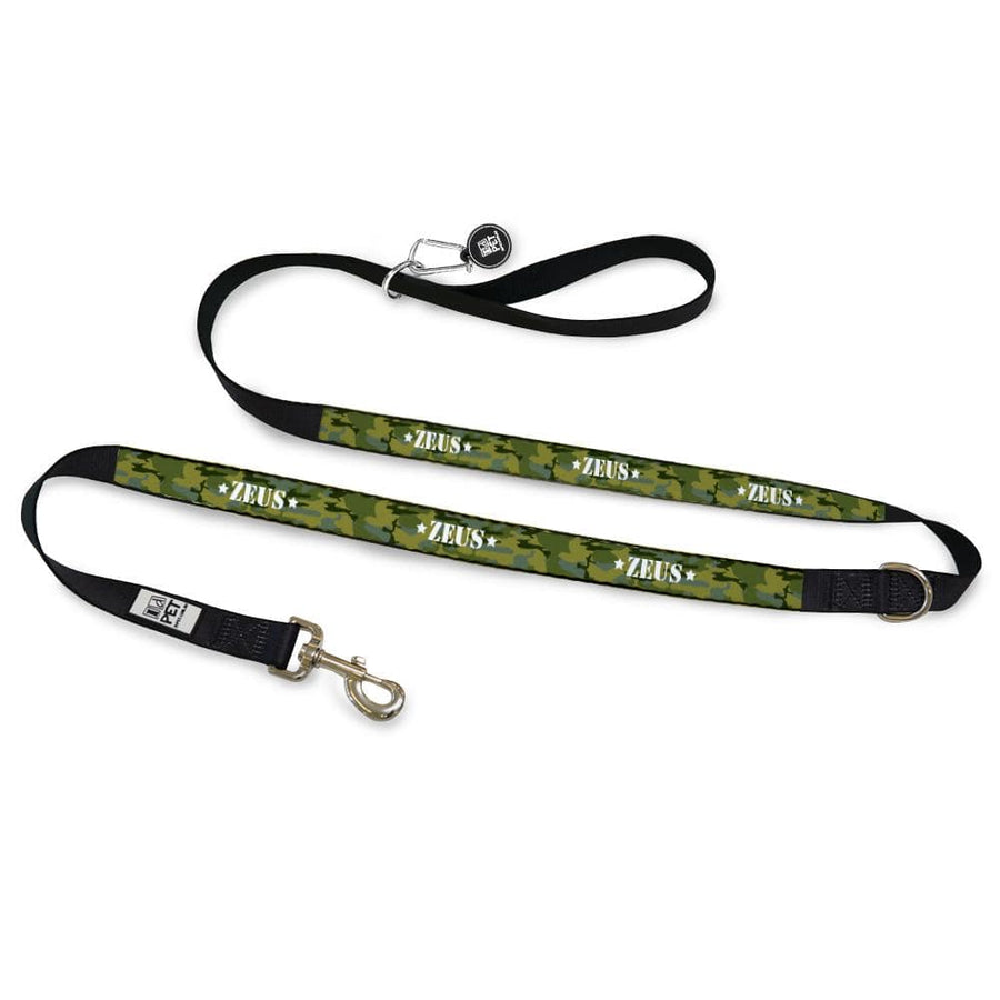 ID Pet Dog Leash Personalised Dog Leash - Camouflage