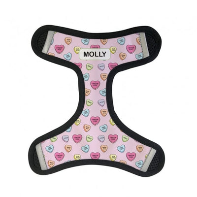 ID Pet Pet Harness Personalised Pet Harness - Candy Hearts