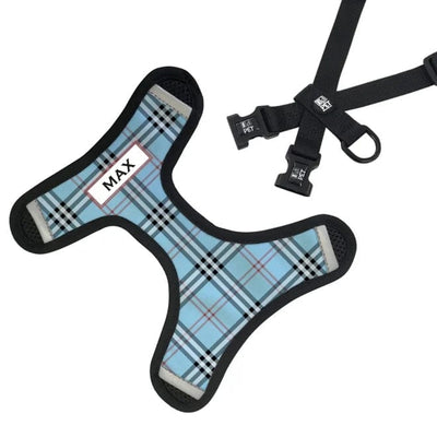 ID Pet Pet Harness Personalised Pet Harness - Furberry Blue