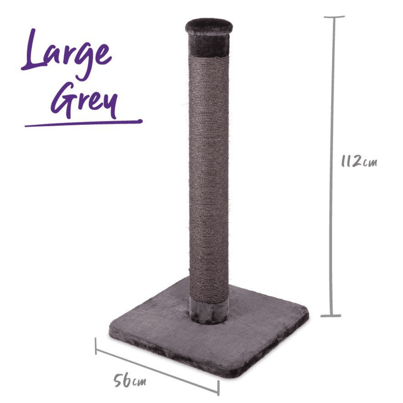Kazoo Cat Scratching Post Charcoal Modern Pets
