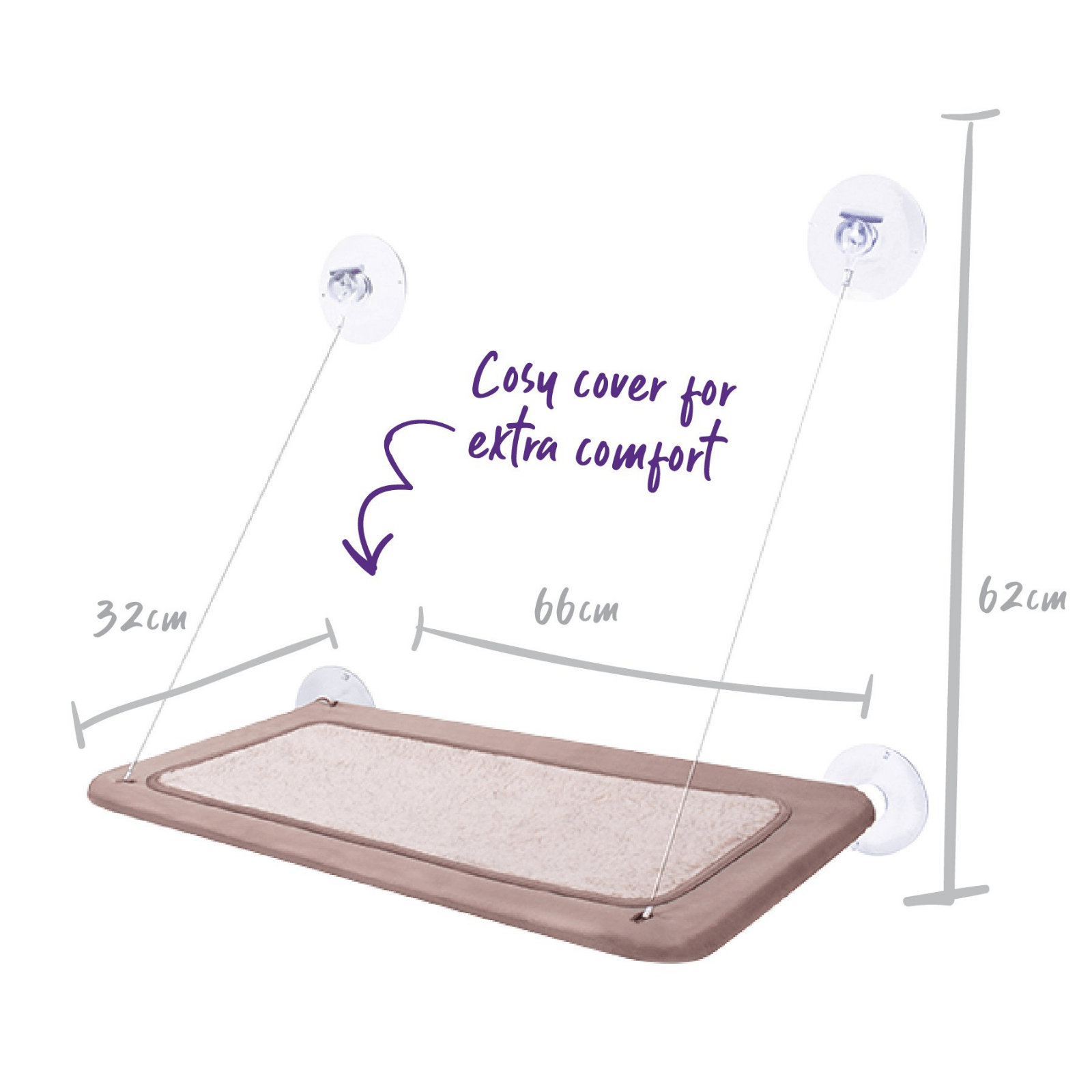 Kazoo Pet Bed The Lookout Deluxe Window Cat Bed