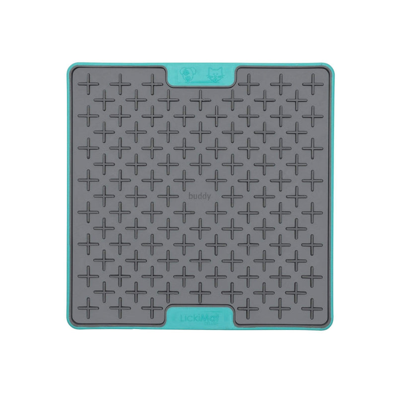 Lickimat Pet Bowl Blue Lickimat Tuff Buddy Slow Feed Licking Mat for Dogs & Cats