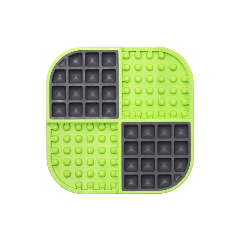 Lickimat Pet Bowl Green Lickimat Slomo 2-in-1 Slow Feeding Bowl & Licking Mat for Dogs & Cats