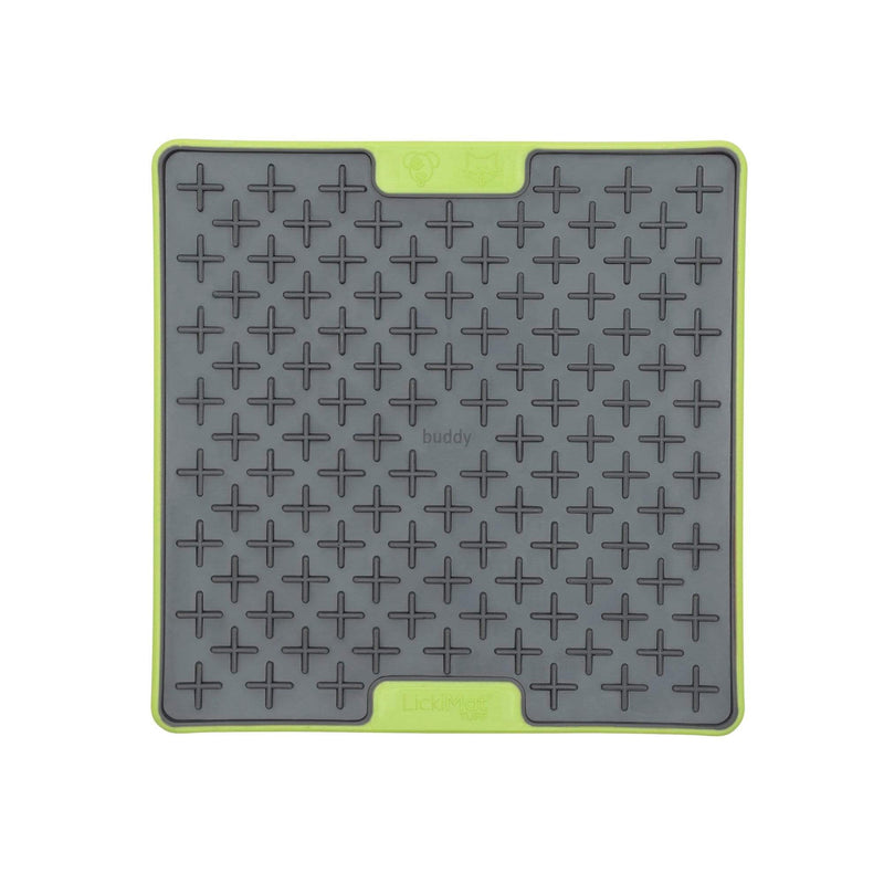 Lickimat Pet Bowl Green Lickimat Tuff Buddy Slow Feed Licking Mat for Dogs & Cats