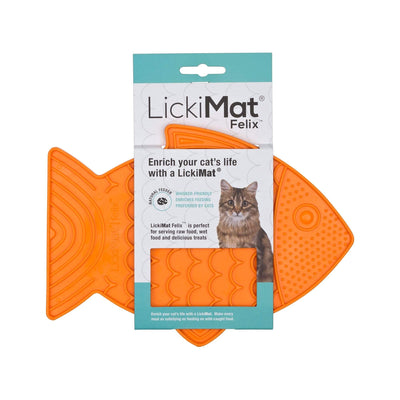 Lickimat Pet Bowl Lickimat Classic Felix Slow Feeder Licking Mat for Cats