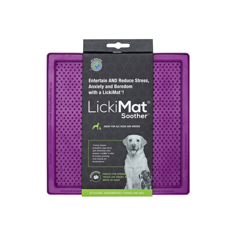 Lickimat Pet Bowl Lickimat Classic Soother Slow Feed Licking Mat for Dogs & Cats